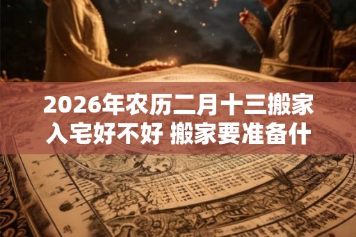 2026年农历二月十三搬家入宅好不好 搬家要准备什么东西