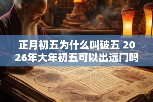 正月初五为什么叫破五 2026年大年初五可以出远门吗