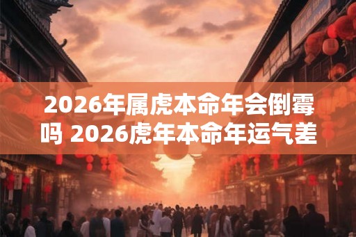 2026年属虎本命年会倒霉吗 2026虎年本命年运气差怎么办