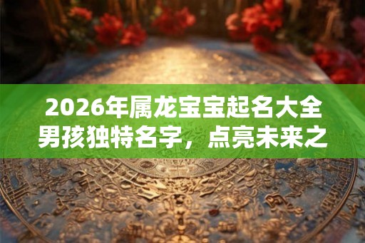 2026年属龙宝宝起名大全男孩独特名字，点亮未来之路