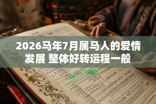 2026马年7月属马人的爱情发展 整体好转运程一般