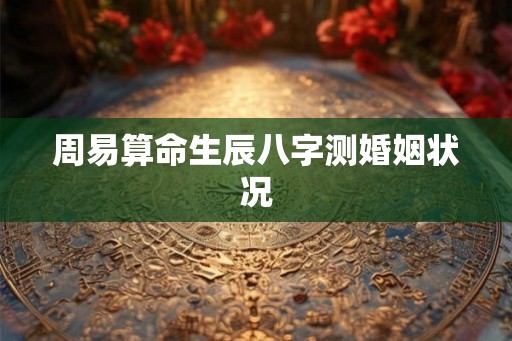 周易算命生辰八字测婚姻状况