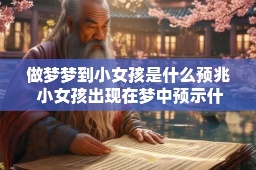 做梦梦到小女孩是什么预兆 小女孩出现在梦中预示什么