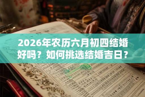 2026年农历六月初四结婚好吗？如何挑选结婚吉日？