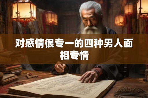 对感情很专一的四种男人面相专情