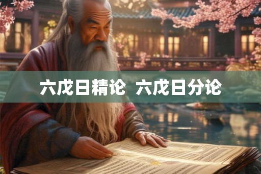六戊日精论  六戊日分论