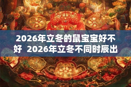 2026年立冬的鼠宝宝好不好  2026年立冬不同时辰出生命理