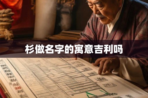杉做名字的寓意吉利吗