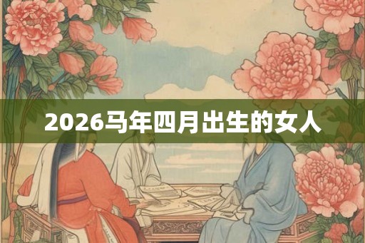2026马年四月出生的女人