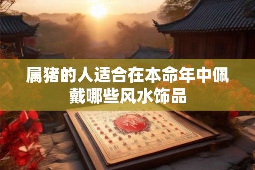 属猪的人适合在本命年中佩戴哪些风水饰品 属猪的人适合在本命年中佩戴哪些风水饰品