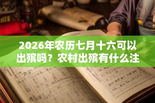 2026年农历七月十六可以出殡吗?农村出殡有什么注意事项? 2026年农历七月十六可以出殡吗?农村出殡有什么注意事项?