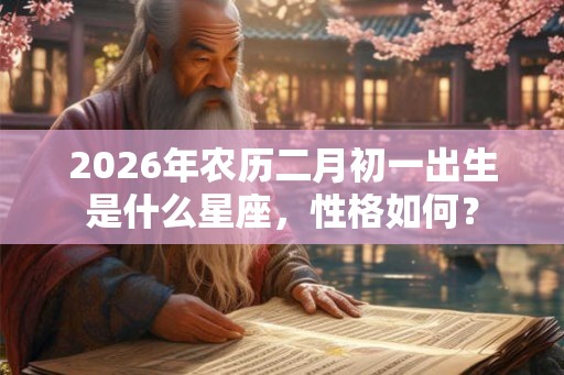 2026年农历二月初一出生是什么星座，性格如何？