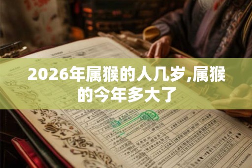 2026年属猴的人几岁,属猴的今年多大了