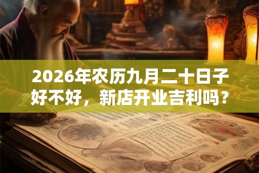 2026年农历九月二十日子好不好，新店开业吉利吗？
