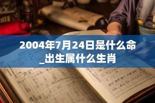 2004年7月24日是什么命_出生属什么生肖 2004年7月24日是什么命_出生属什么生肖