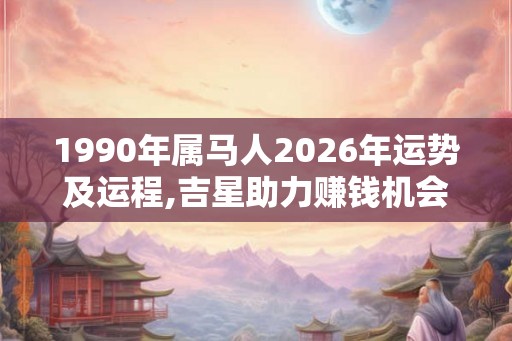 1990年属马人2026年运势及运程,吉星助力赚钱机会多