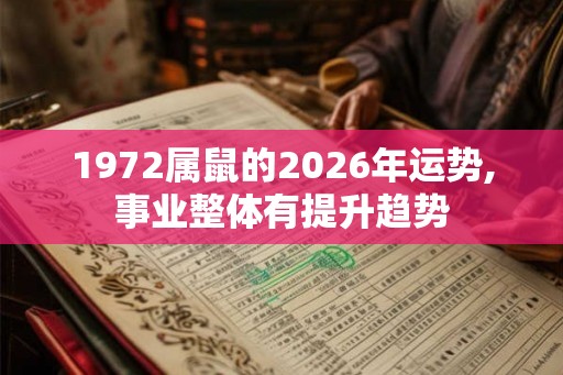 1972属鼠的2026年运势,事业整体有提升趋势