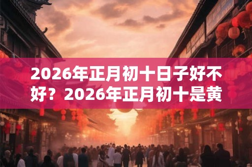 2026年正月初十日子好不好？2026年正月初十是黄道吉日吗？
