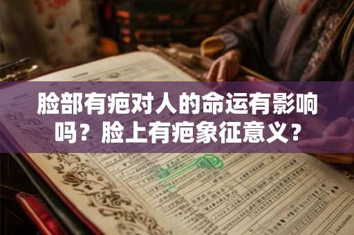 脸部有疤对人的命运有影响吗？脸上有疤象征意义？