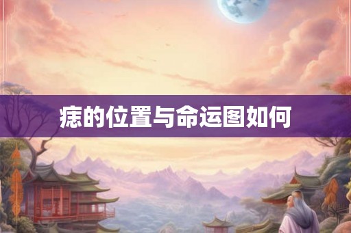 痣的位置与命运图如何 痣的位置与命运图如何