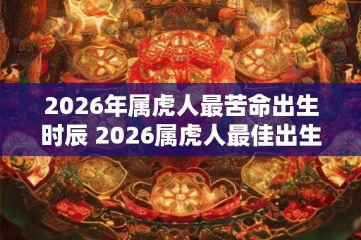 2026年属虎人最苦命出生时辰 2026属虎人最佳出生时辰 2026年属虎人最苦命出生时辰 2026属虎人最佳出生时辰