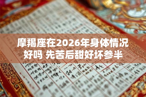 摩羯座在2026年身体情况好吗 先苦后甜好坏参半 摩羯座在2026年身体情况好吗 先苦后甜好坏参半