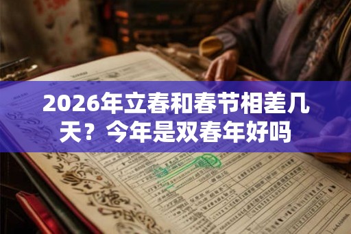 2026年立春和春节相差几天？今年是双春年好吗
