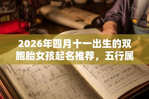 2026年四月十一出生的双胞胎女孩起名推荐，五行属什么