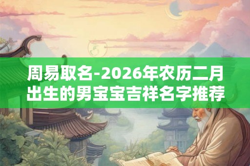 周易取名-2026年农历二月出生的男宝宝吉祥名字推荐 周易取名-2026年农历二月出生的男宝宝吉祥名字推荐