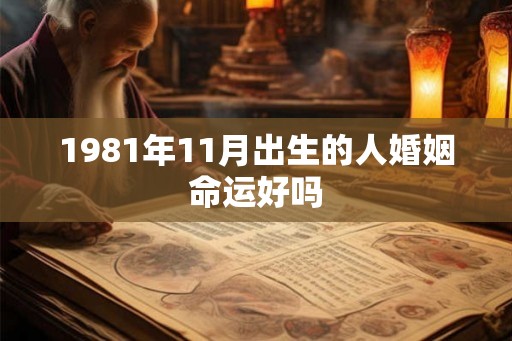 1981年11月出生的人婚姻命运好吗
