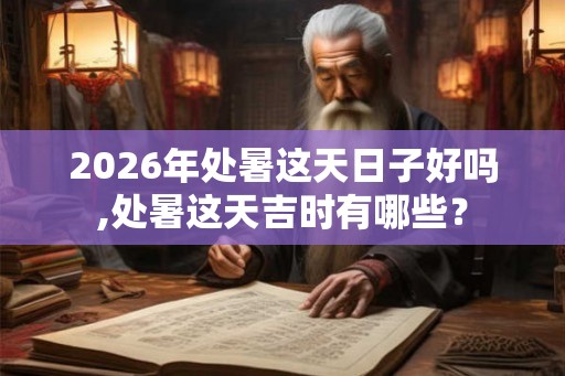 2026年处暑这天日子好吗,处暑这天吉时有哪些？