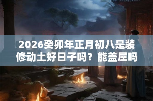 2026癸卯年正月初八是装修动土好日子吗?能盖屋吗 2026癸卯年正月初八是装修动土好日子吗?能盖屋吗