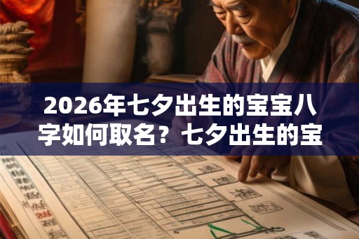 2026年七夕出生的宝宝八字如何取名？七夕出生的宝宝命运如何？