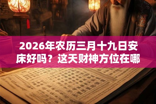 2026年农历三月十九日安床好吗？这天财神方位在哪？