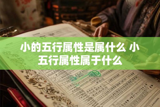 小的五行属性是属什么 小五行属性属于什么
