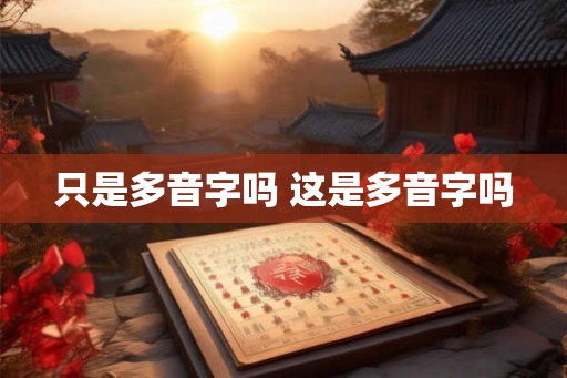 只是多音字吗 这是多音字吗