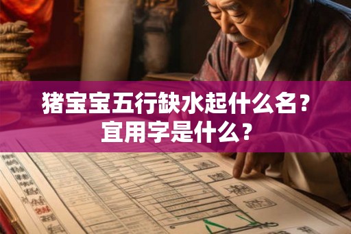 猪宝宝五行缺水起什么名？宜用字是什么？