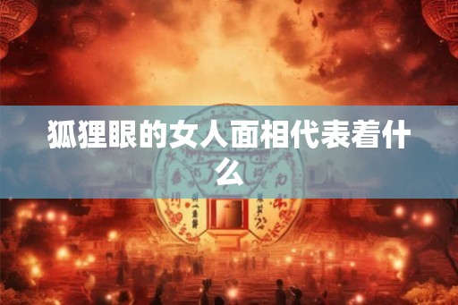 狐狸眼的女人面相代表着什么