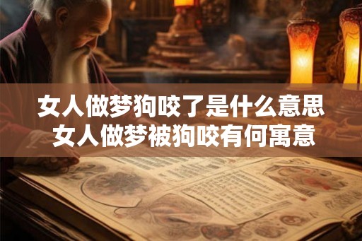 女人做梦狗咬了是什么意思 女人做梦被狗咬有何寓意