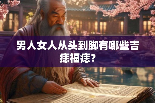 男人女人从头到脚有哪些吉痣福痣? 男人女人从头到脚有哪些吉痣福痣?