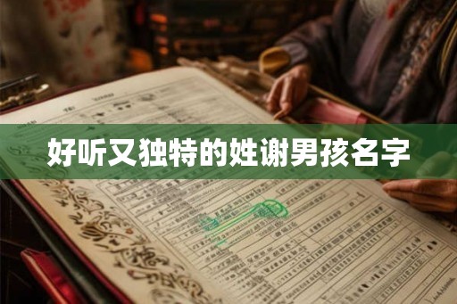 好听又独特的姓谢男孩名字 好听又独特的姓谢男孩名字