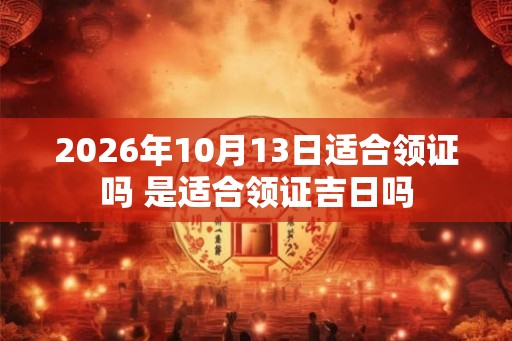 2026年10月13日适合领证吗 是适合领证吉日吗