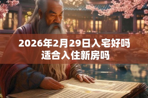 2026年2月29日入宅好吗 适合入住新房吗