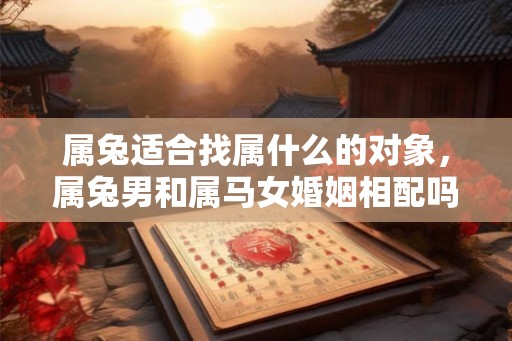 属兔适合找属什么的对象，属兔男和属马女婚姻相配吗