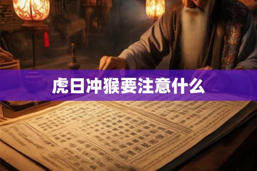 虎日冲猴要注意什么