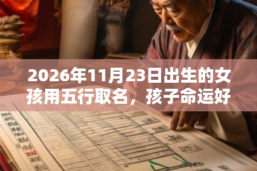 2026年11月23日出生的女孩用五行取名，孩子命运好吗？