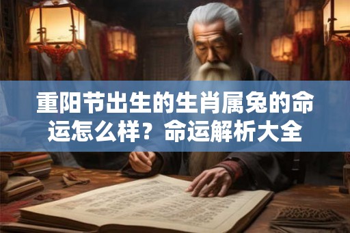 重阳节出生的生肖属兔的命运怎么样？命运解析大全