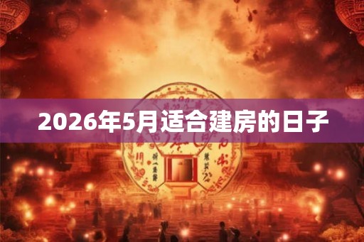 2026年5月适合建房的日子