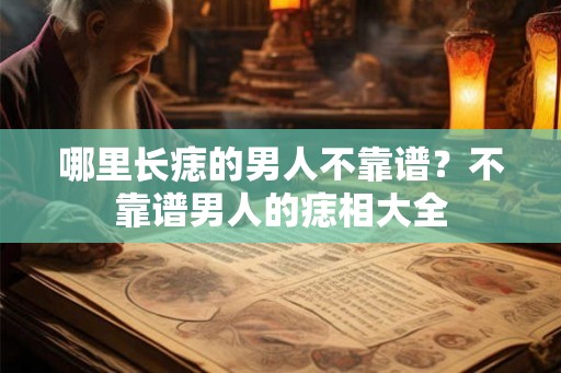 哪里长痣的男人不靠谱？不靠谱男人的痣相大全