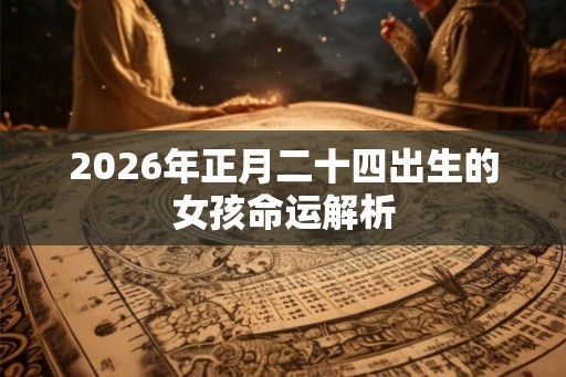2026年正月二十四出生的女孩命运解析
